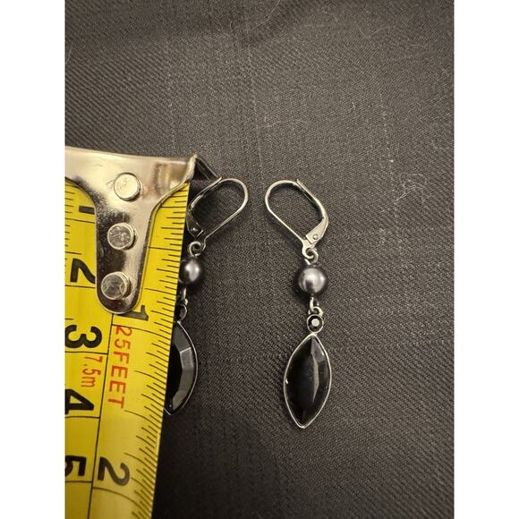 Givenchy Silver And Black Earrings And Necklace Set - Picture 6 of 7